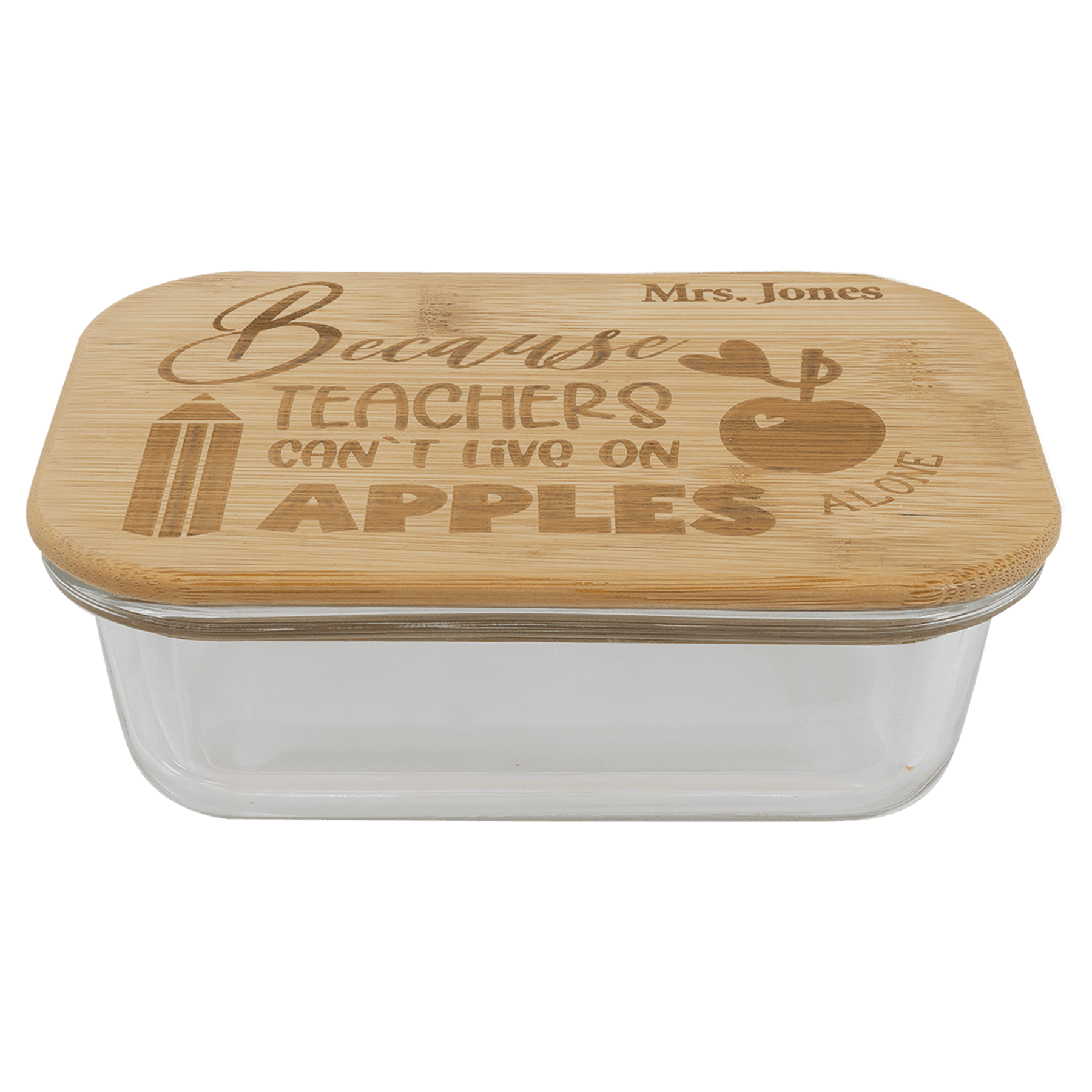 Glass Container with Bamboo Lid