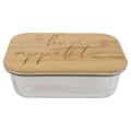 Glass Container with Bamboo Lid