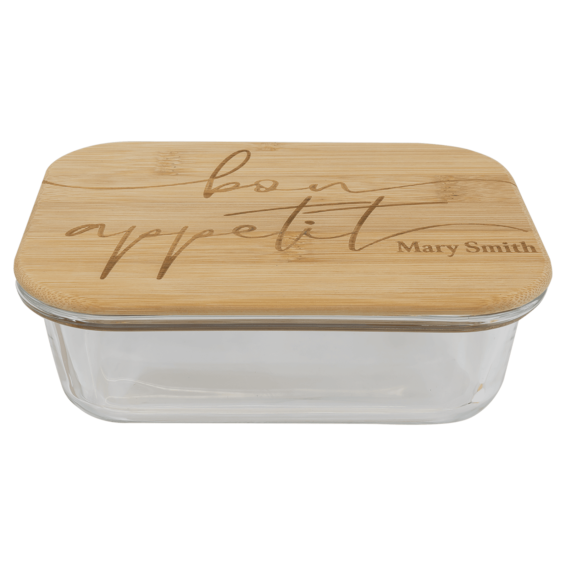 Glass Container with Bamboo Lid