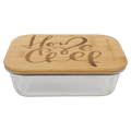 Glass Container with Bamboo Lid