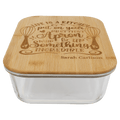 Glass Container with Bamboo Lid
