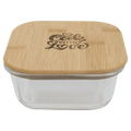 Glass Container with Bamboo Lid