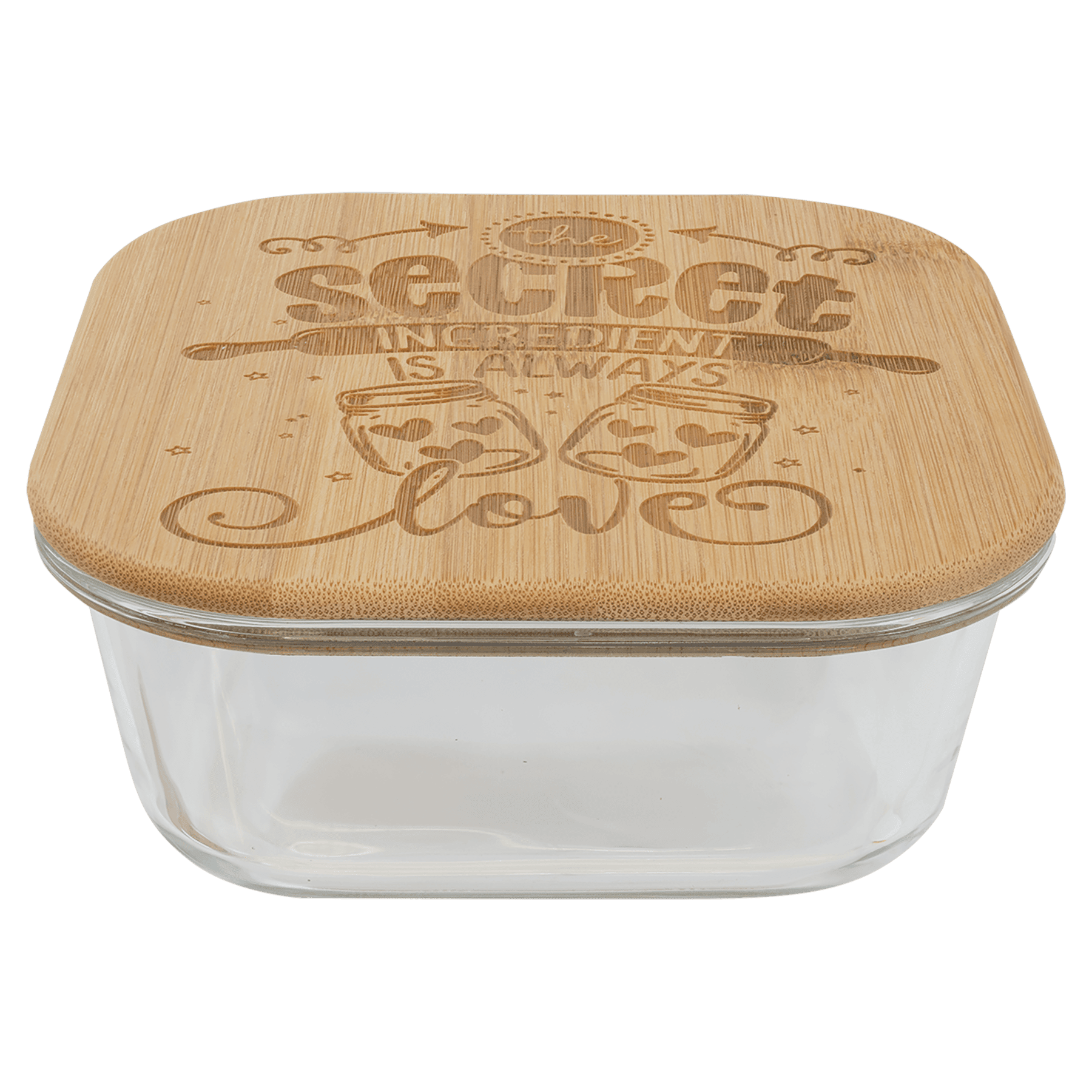 Glass Container with Bamboo Lid