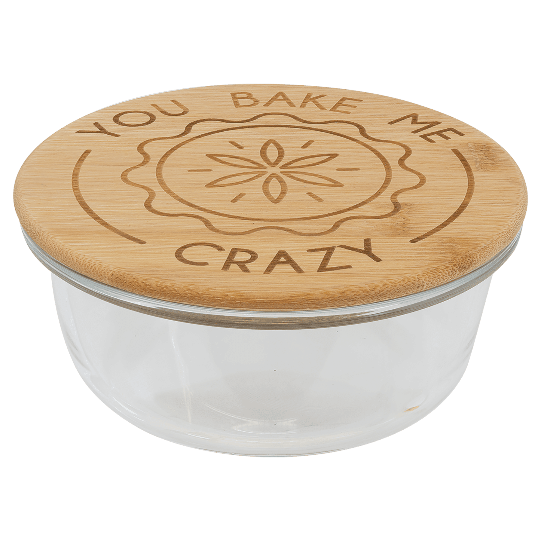 Glass Container with Bamboo Lid