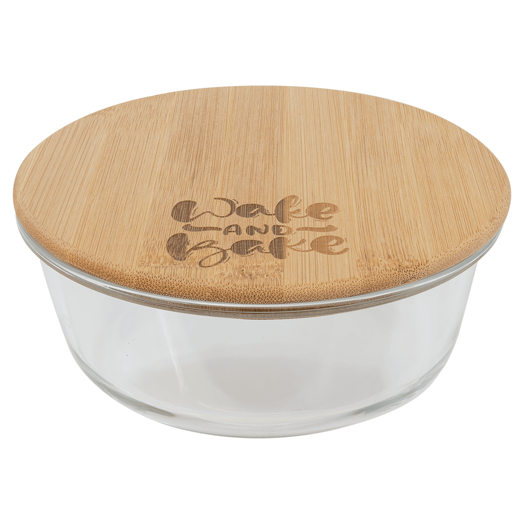 Glass Container with Bamboo Lid