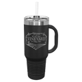 Polar Camel 40 oz Travel Mug with Snap Lid Straw