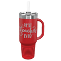 Polar Camel 40 oz Travel Mug with Snap Lid Straw