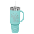 Polar Camel 40 oz Travel Mug with Snap Lid Straw