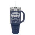 Polar Camel 40 oz Travel Mug with Snap Lid Straw