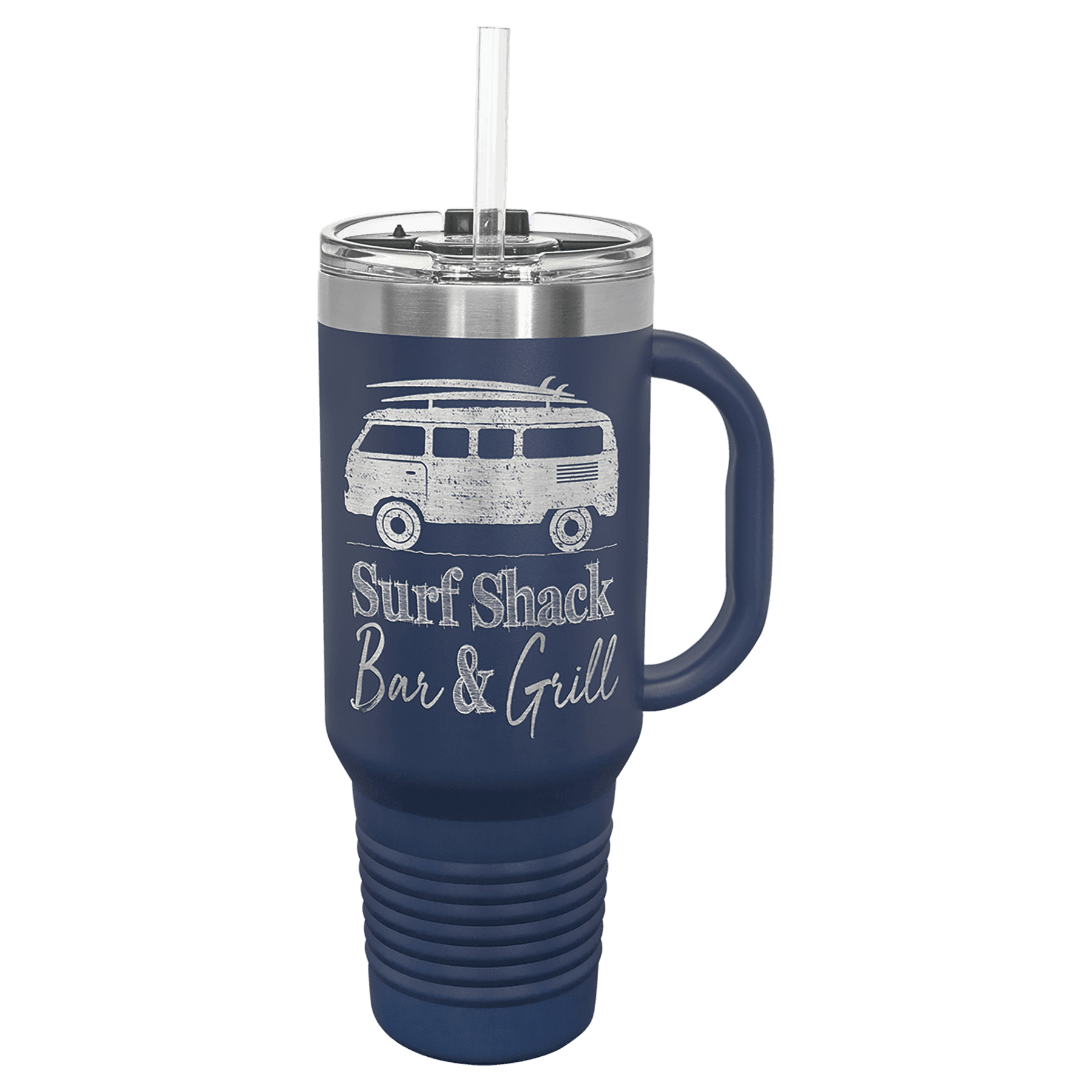 Polar Camel 40 oz Travel Mug with Snap Lid Straw