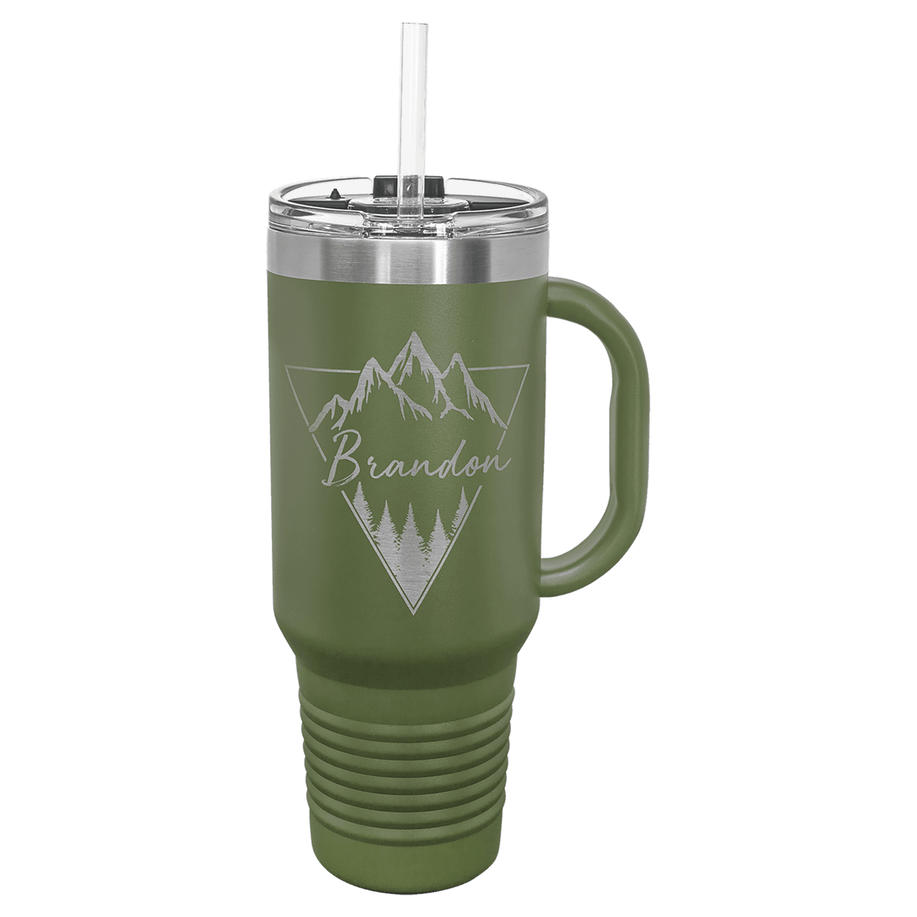 Polar Camel 40 oz Travel Mug with Snap Lid Straw