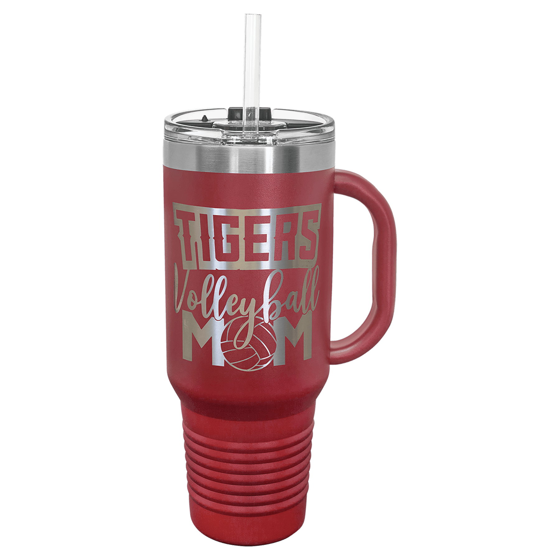 Polar Camel 40 oz Travel Mug with Snap Lid Straw