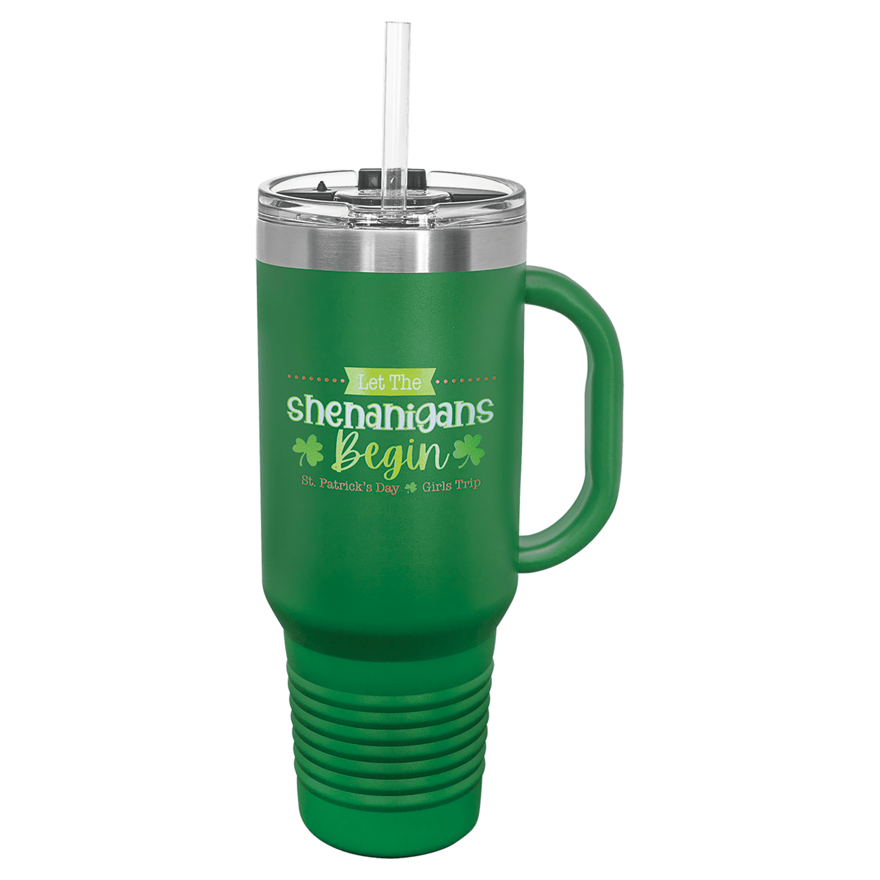 Polar Camel 40 oz Travel Mug with Snap Lid Straw