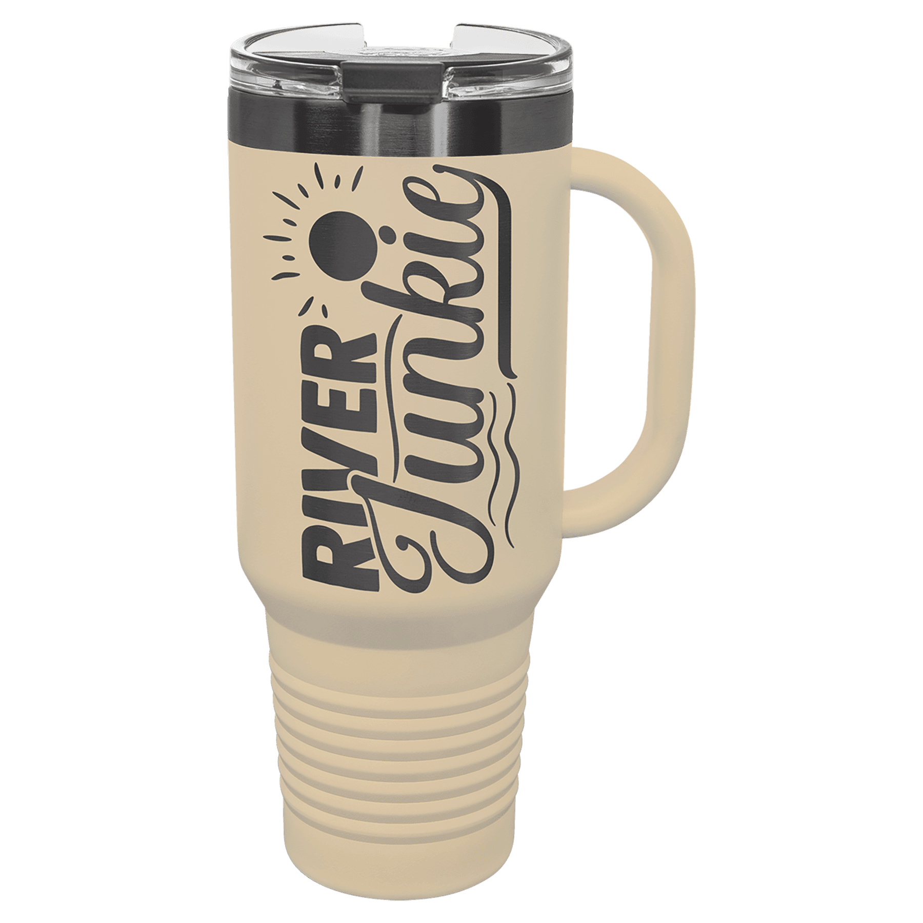 Polar Camel 40 oz Travel Mug with Snap Lid Straw