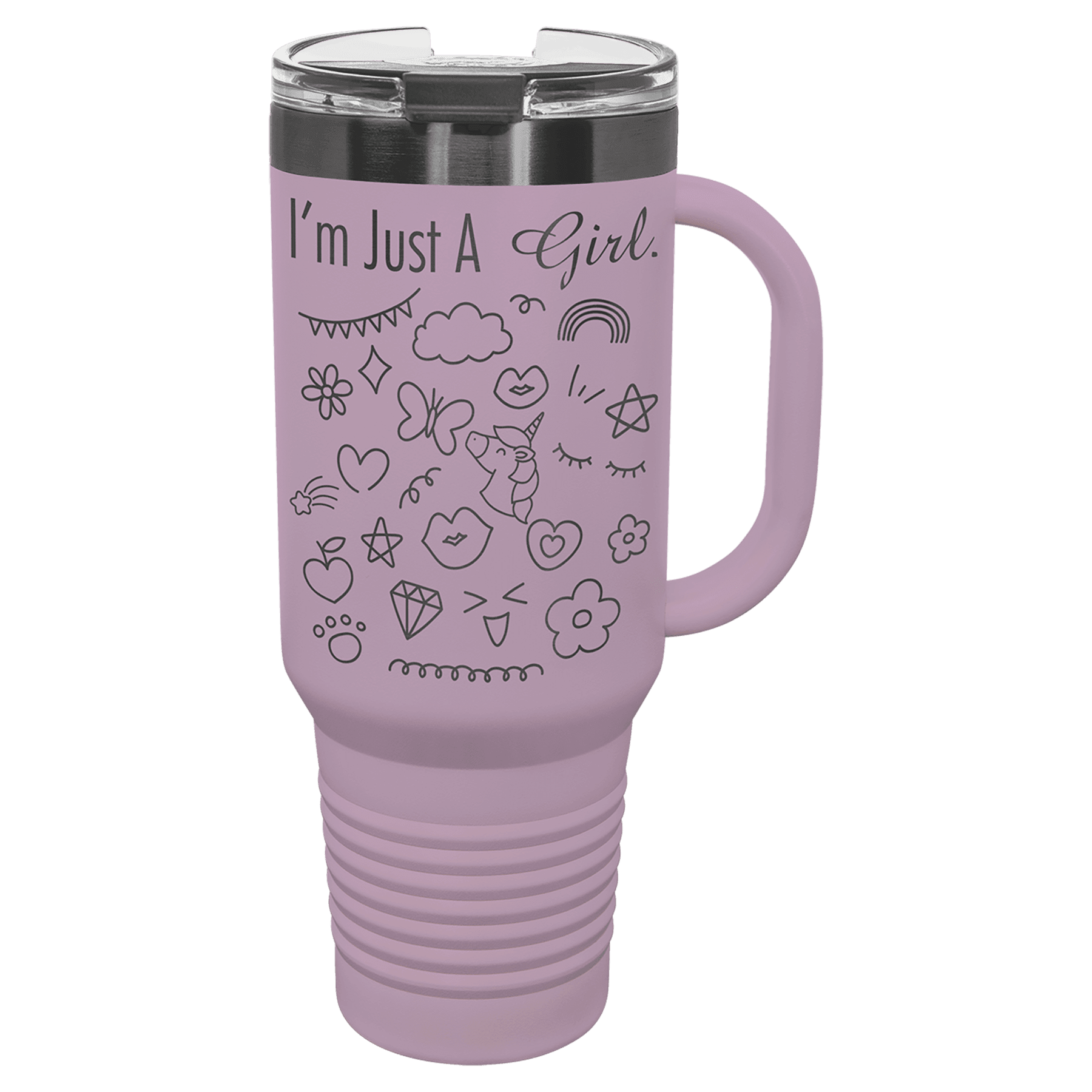 Polar Camel 40 oz Travel Mug with Snap Lid Straw