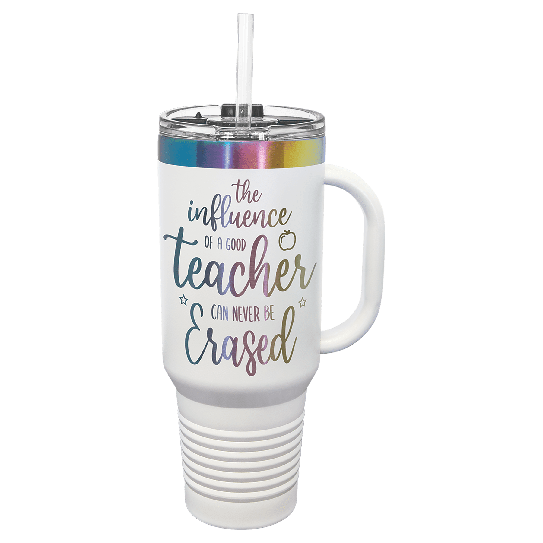 Polar Camel 40 oz Travel Mug with Snap Lid Straw