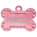 Anodized Aluminum Swarovski Bling Bone with Tab