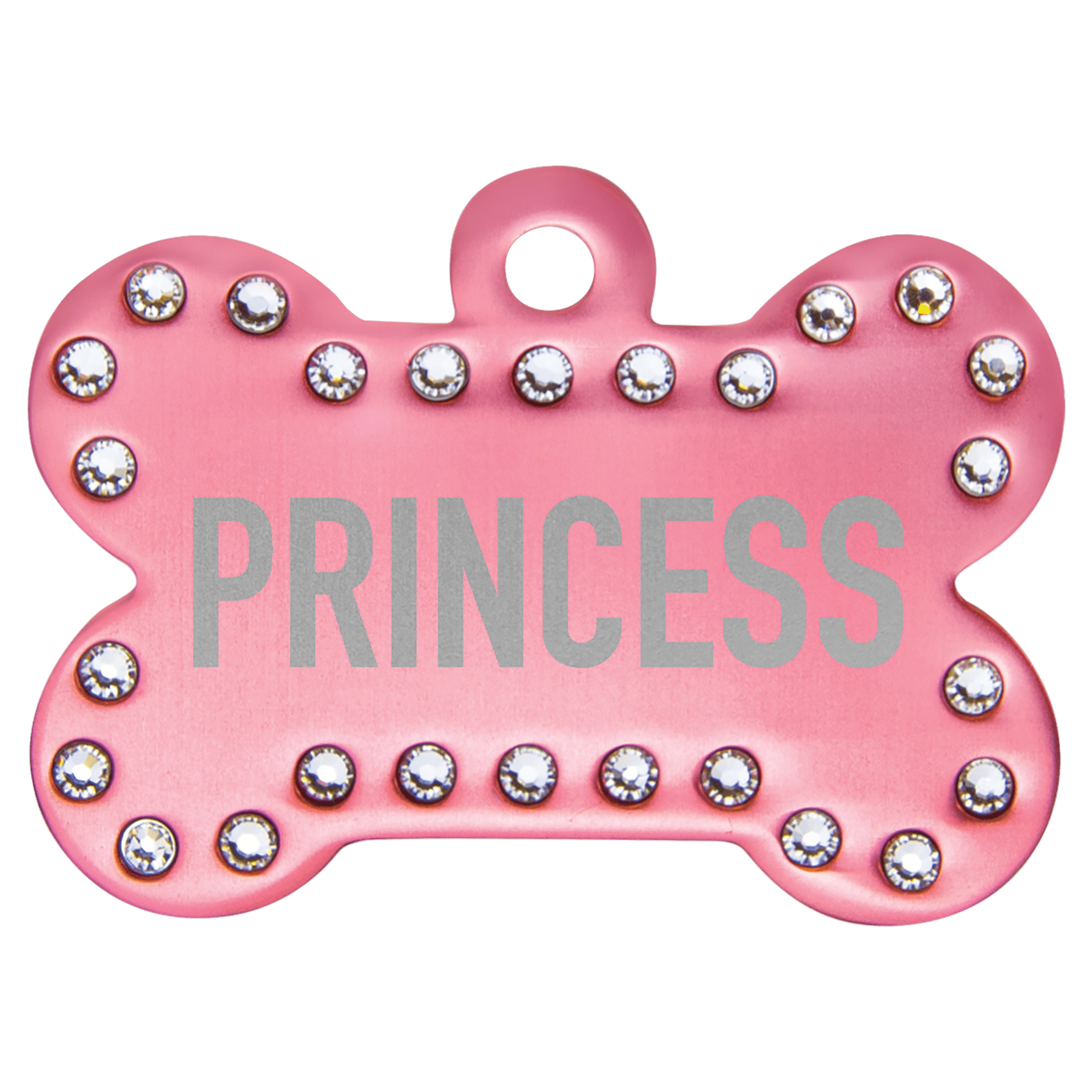Anodized Aluminum Swarovski Bling Bone with Tab