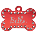 Anodized Aluminum Swarovski Bling Bone with Tab