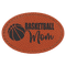 Basketball / 3 x 2 Oval / Single Patch