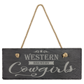 Rectangle Slate Decor with Hanger String