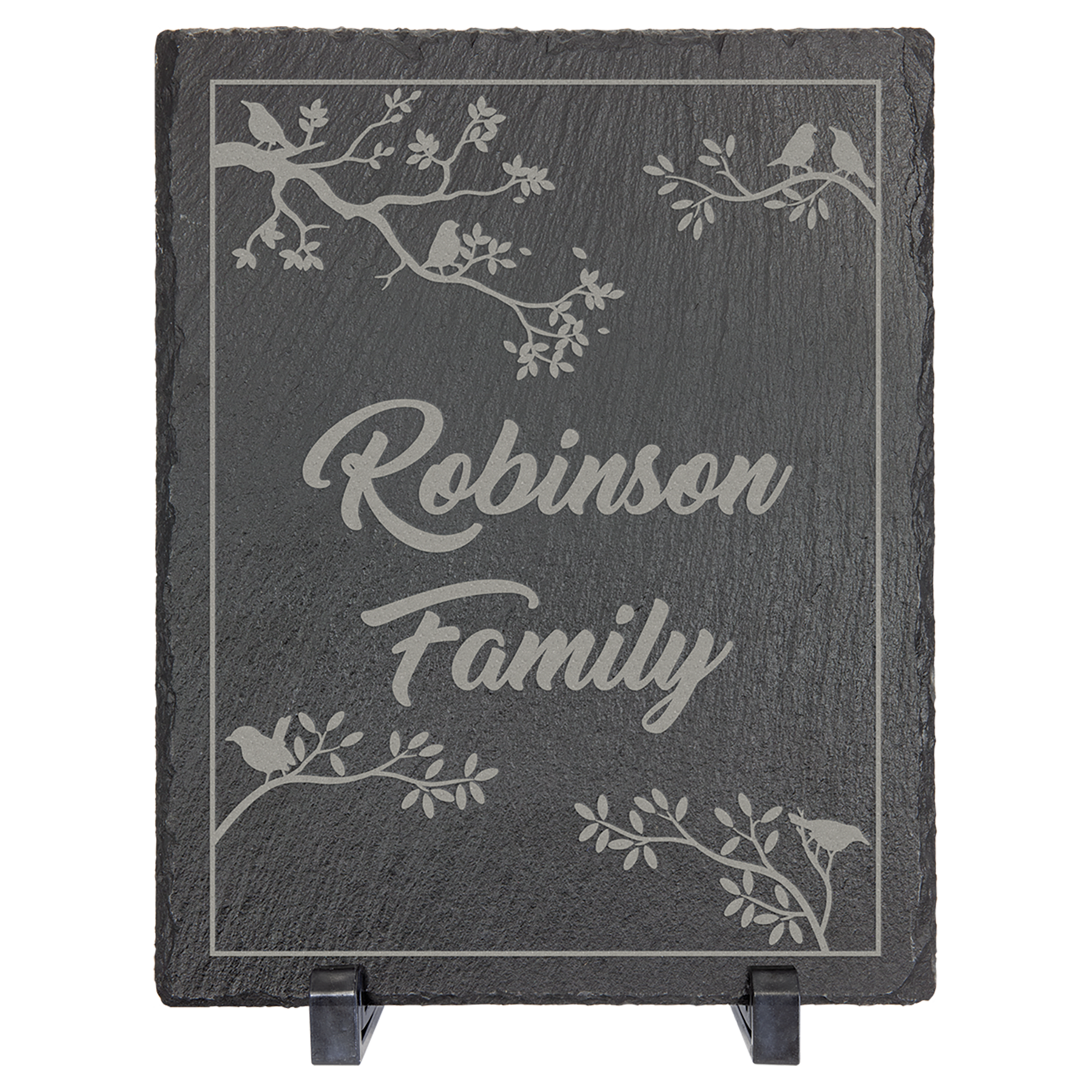 Rectangle Slate Decor with Plastic Feet