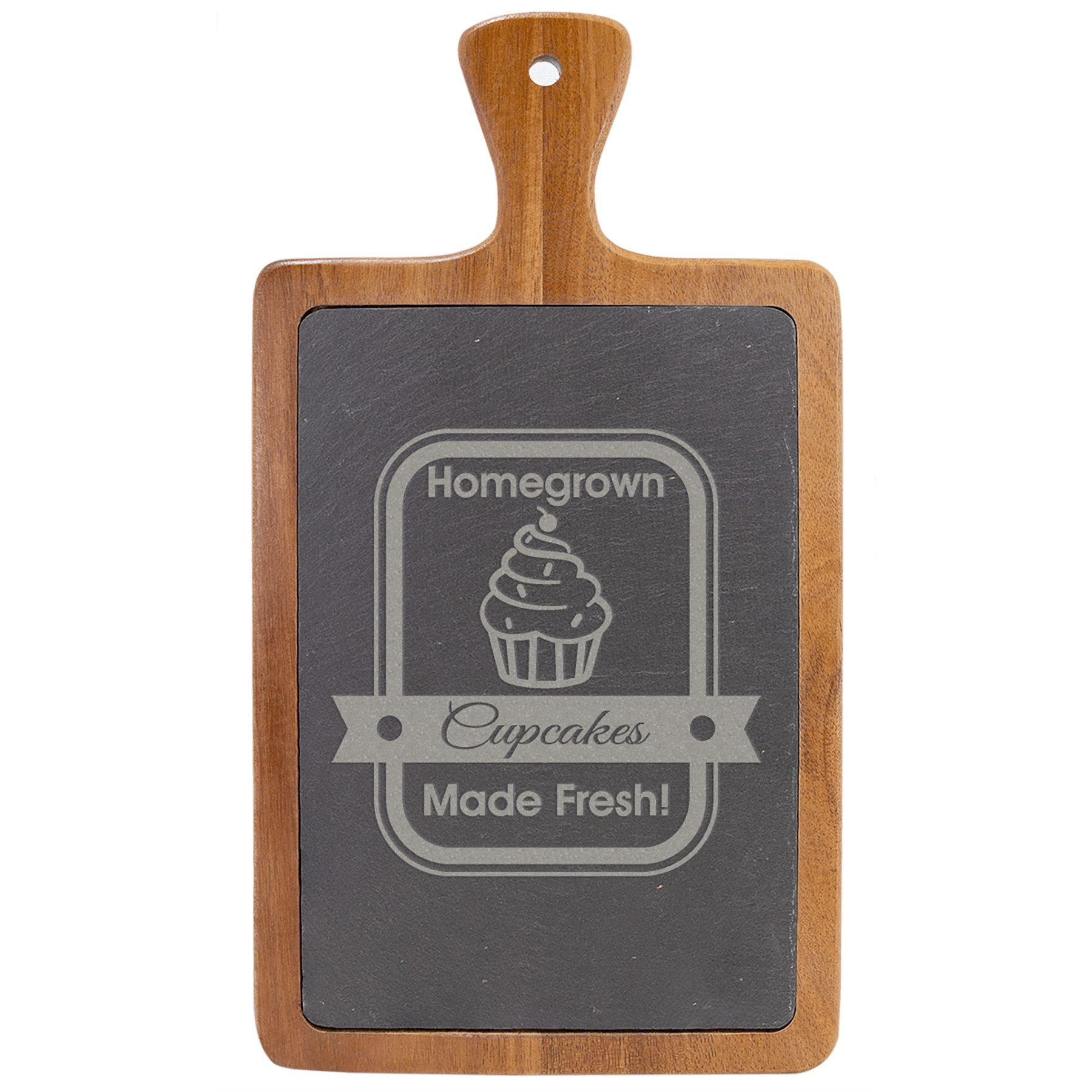 Acacia and Slate Cutting Board