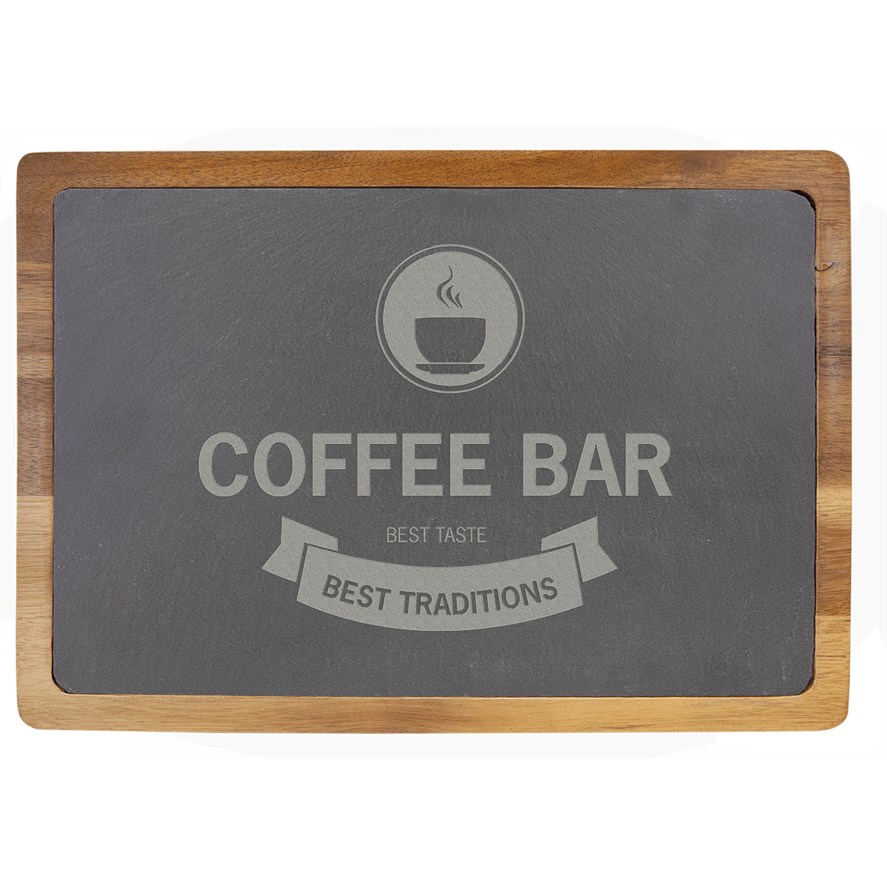 Acacia and Slate Cutting Board
