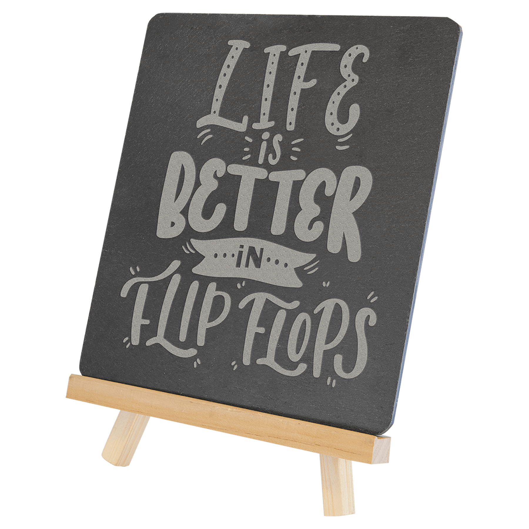 Slate Board with Wood Easel