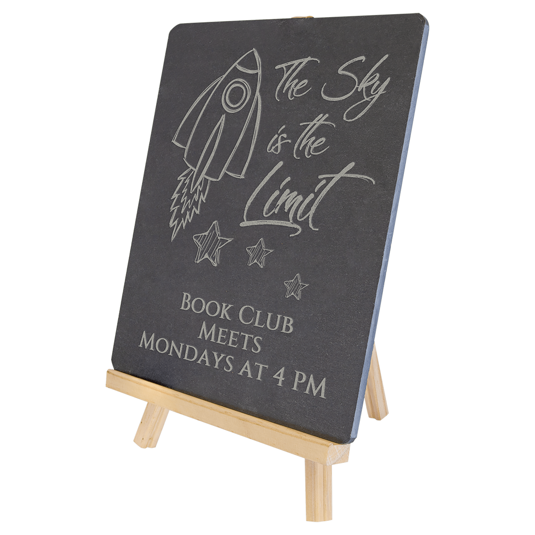 Slate Board with Wood Easel