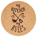 7 ½" Round Cork Trivet & Hot Pad