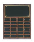 Genuine Walnut Completed Perpetual Plaque