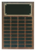 Genuine Walnut Completed Perpetual Plaque